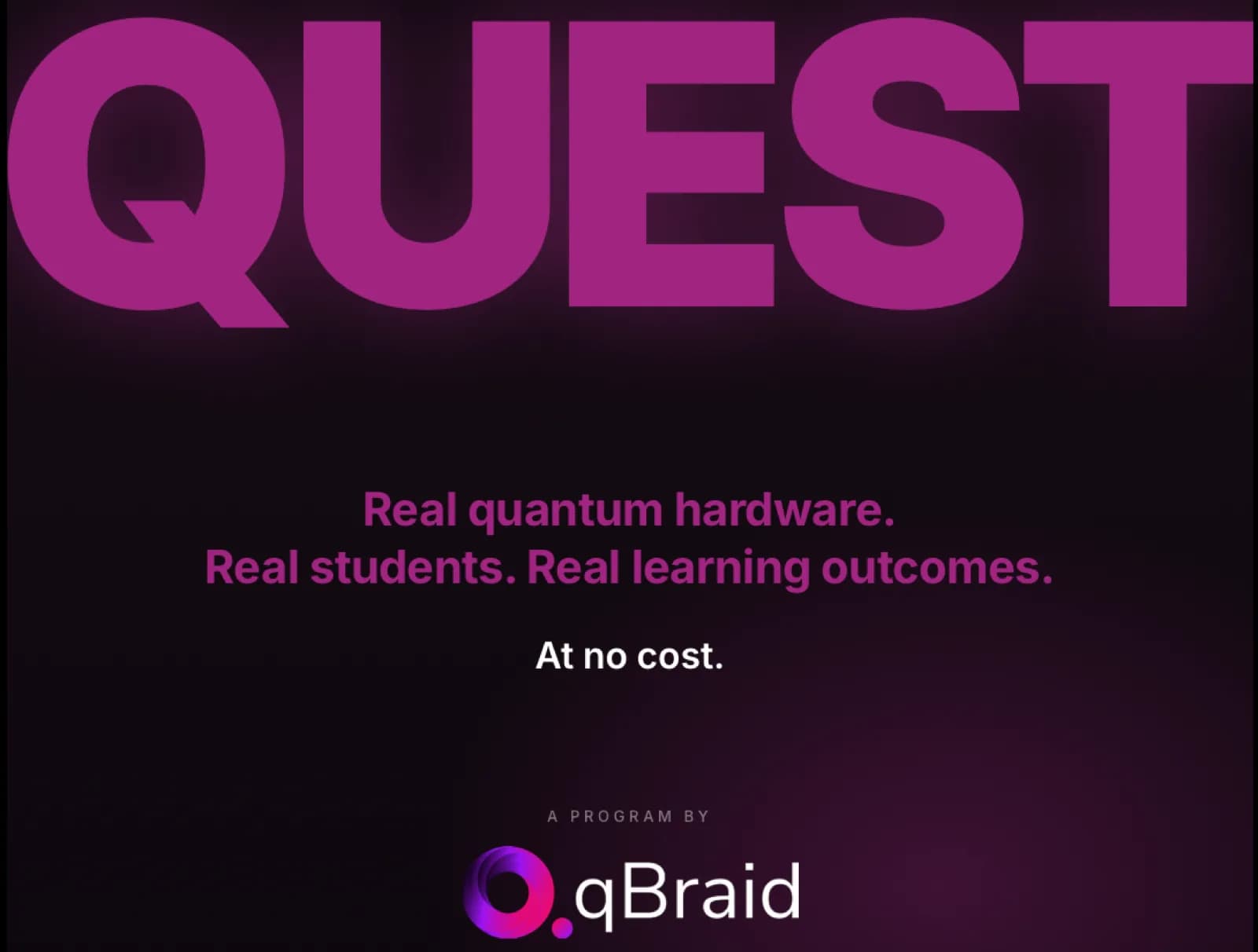 qBraid Launches QUEST to Bring Real Quantum Hardware Into Classrooms at Universities